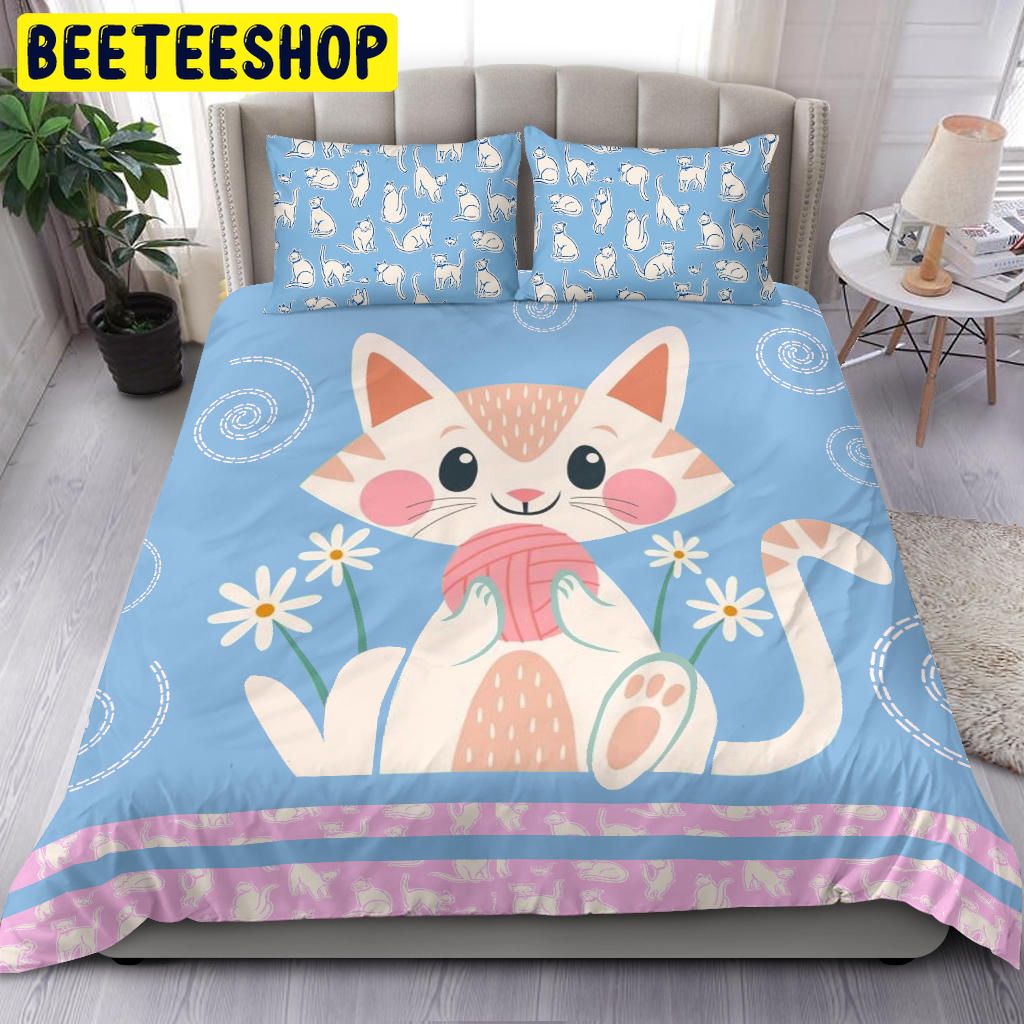 Cat Pastel Bedding Set