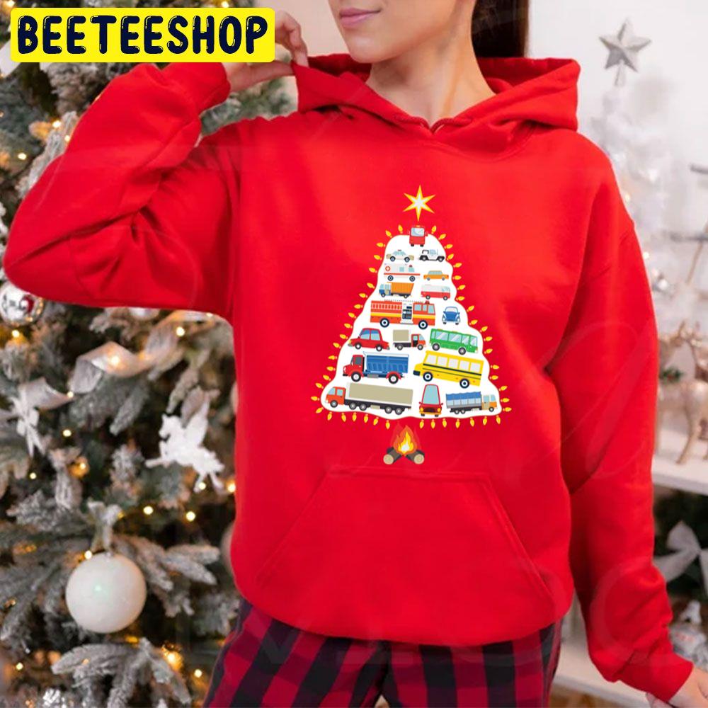 Christmas Car Tree Trending Unisex Hoodie