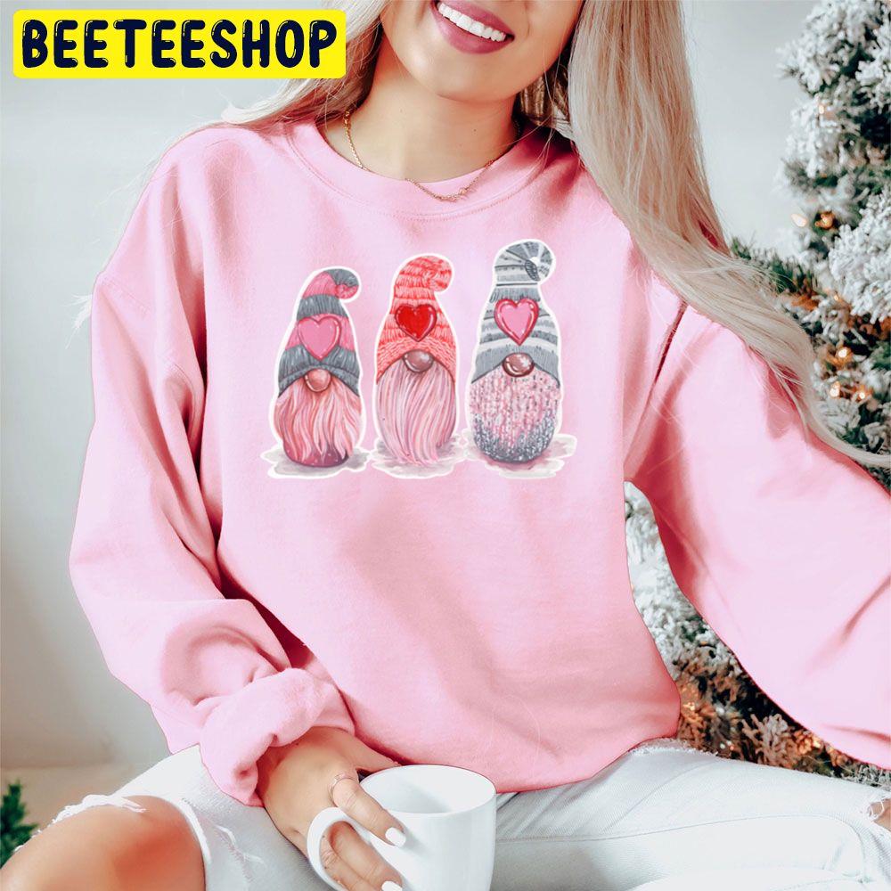 Christmas Elf With Sweet Heart Gnomes Trending Unisex Hoodie