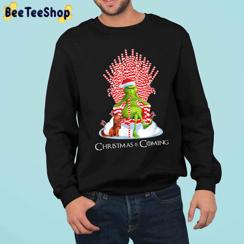 Christmas Is Coming Grinch And Dog Trending Unisex Sweatshirt