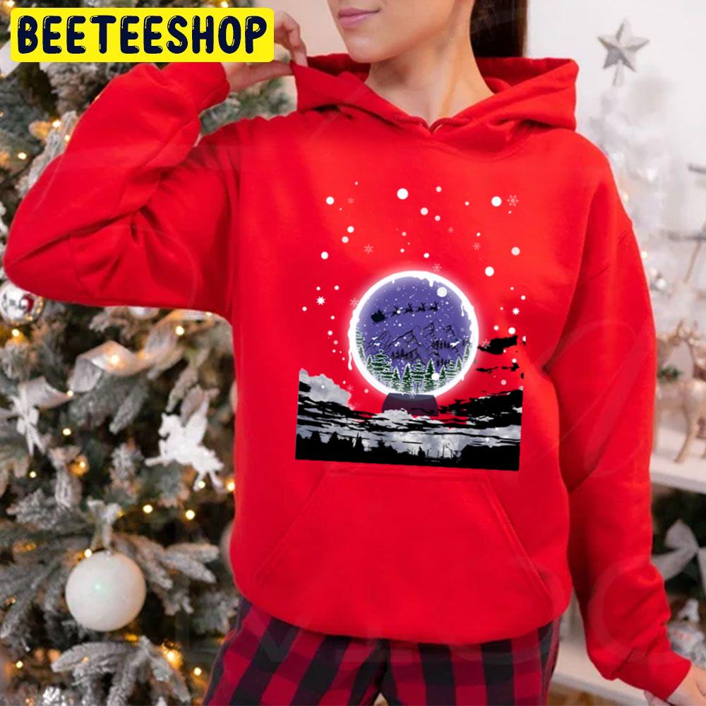 Christmas Tree In A Snow Globe Trending Unisex Hoodie