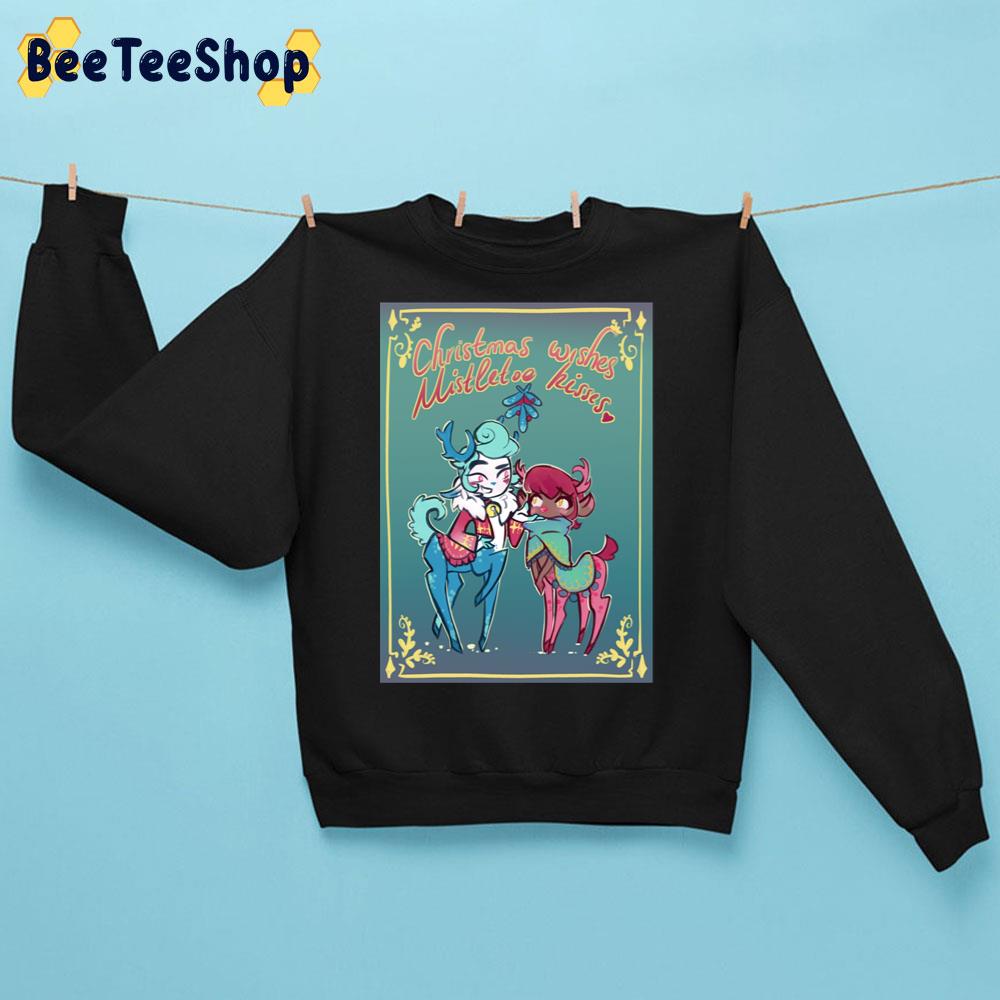 Christmas Wishes Mistletoe Kisses Trending Unisex Sweatshirt