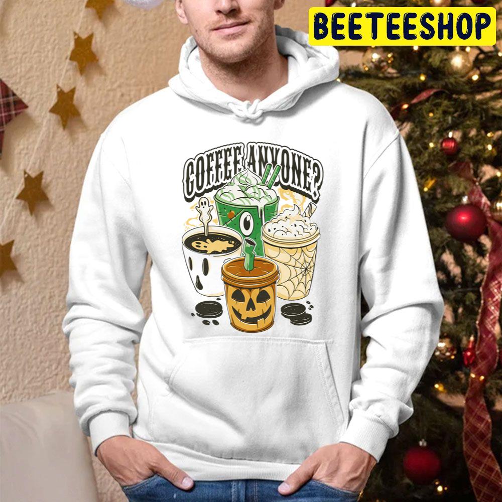 Coffee Anyone Halloween Coffee Trending Unisex Hoodie