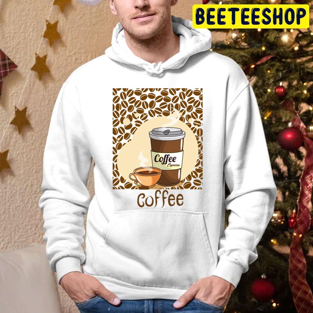 Coffee Seamless Pattern Trending Unisex Hoodie