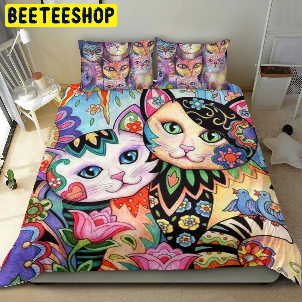 Colorfull Cat Bedding Set