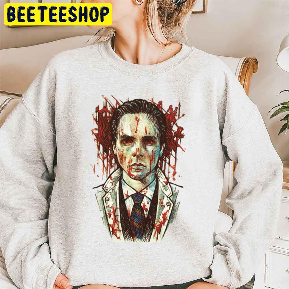 Cool Patrick Bateman Fictional Character Design Halloween Trending Unisex Sweatshirt