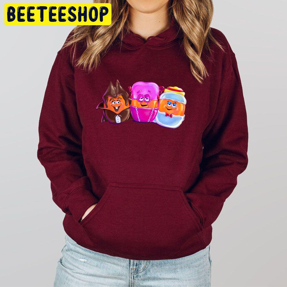 Count Chocula Franken Berry Boo Berry Mcnuggets Halloween Unisex Hoodie