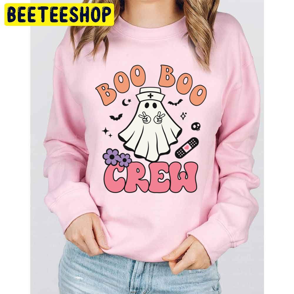 Cute Boo Boo Crew Nurse Halloween Trending Unisex Sweatshirt