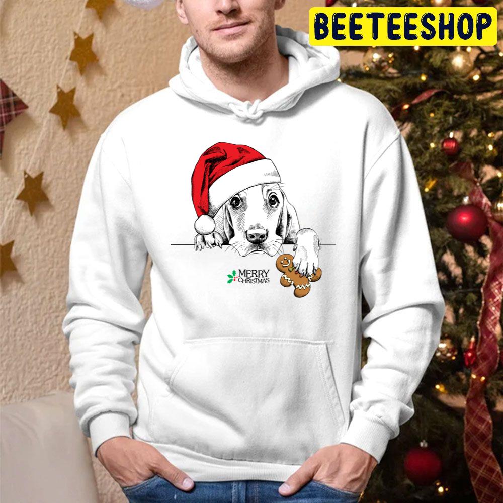 Cute Dog Merry Christmas Christmas Trending Unisex Hoodie