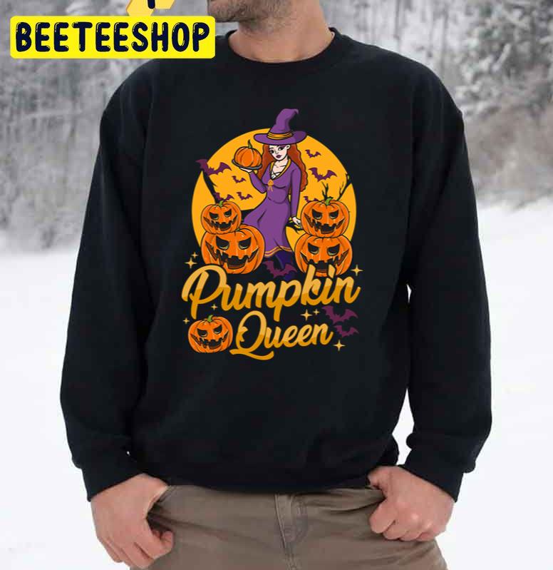 Cute Halloween Pumpkin Queen Pretty Trending Unisex Sweatshirt