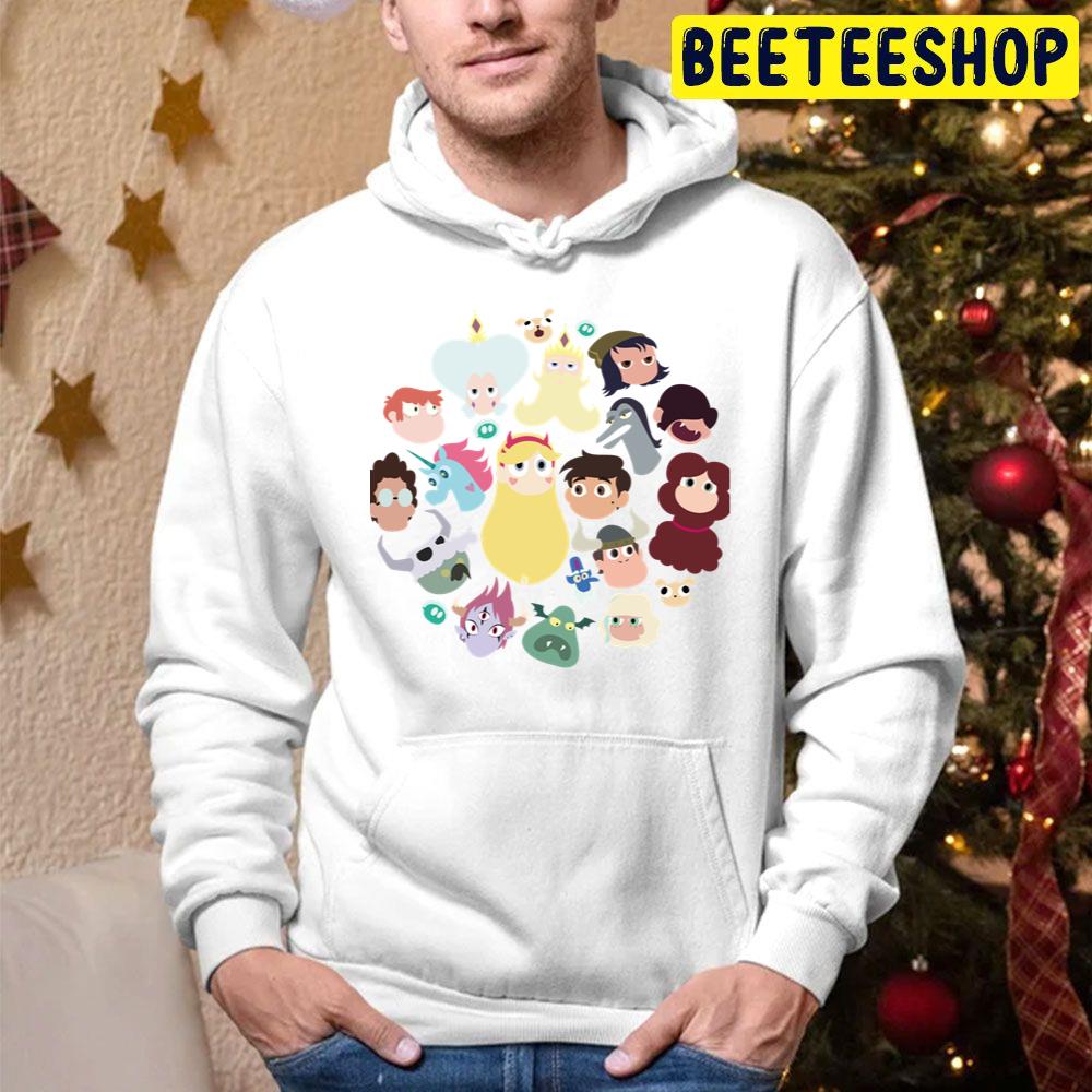 Cute Icon Star Vs The Forces Of Evil Characters Trending Unisex Hoodie