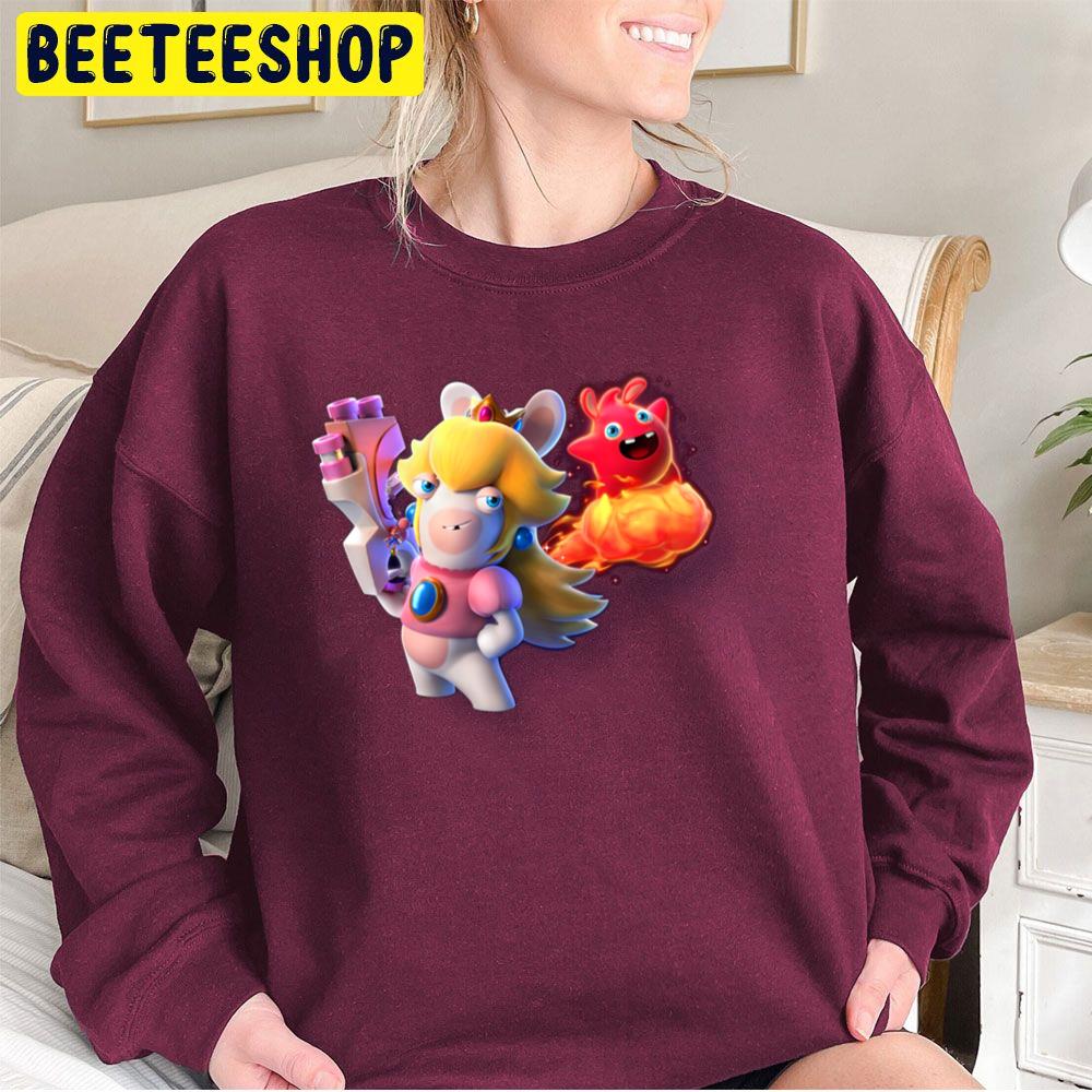 Cute Peach Mario + Rabbids Sparks Of Hope Game Trending Unisex Sweatshirt