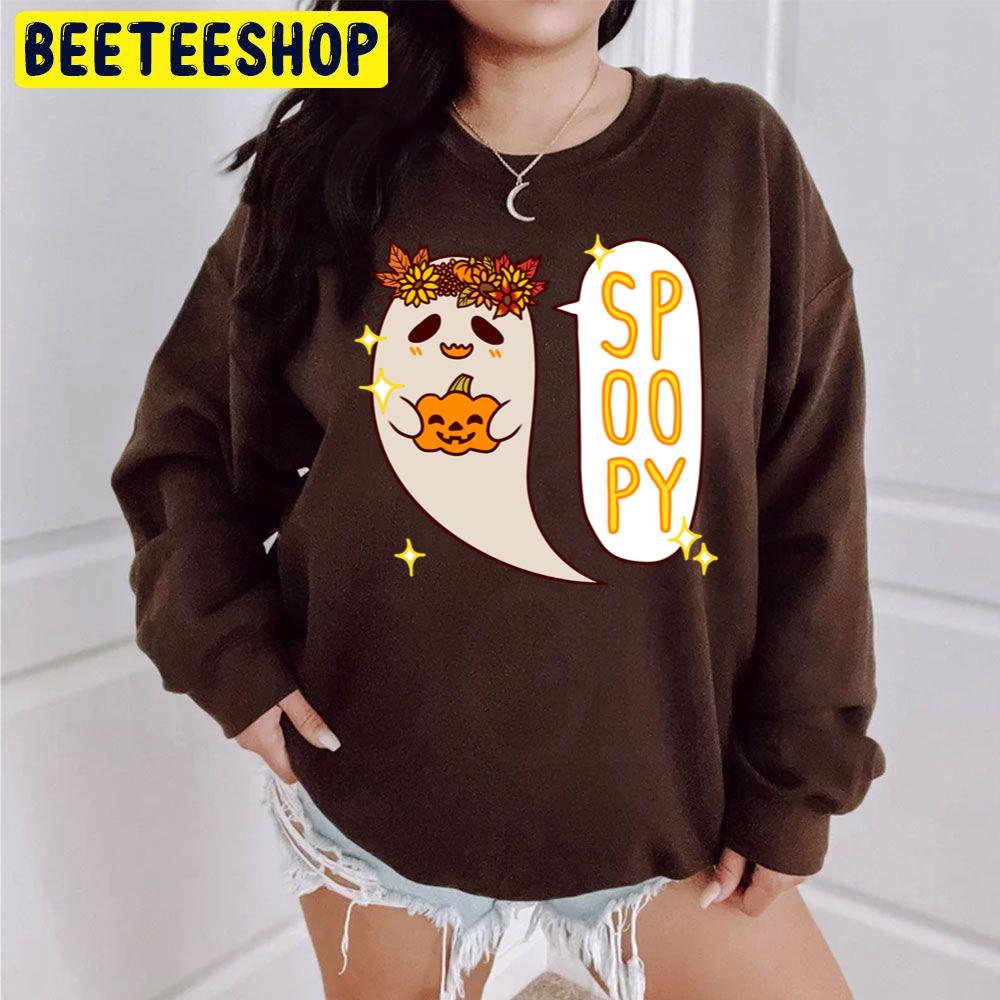 Cute Spoopy Ghost Fall Color Trending Unisex Sweatshirt