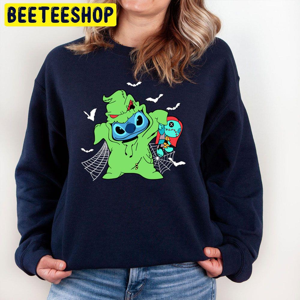 Halloween Disney Stitch Embroidered Sweatshirt - Bugaloo Boutique