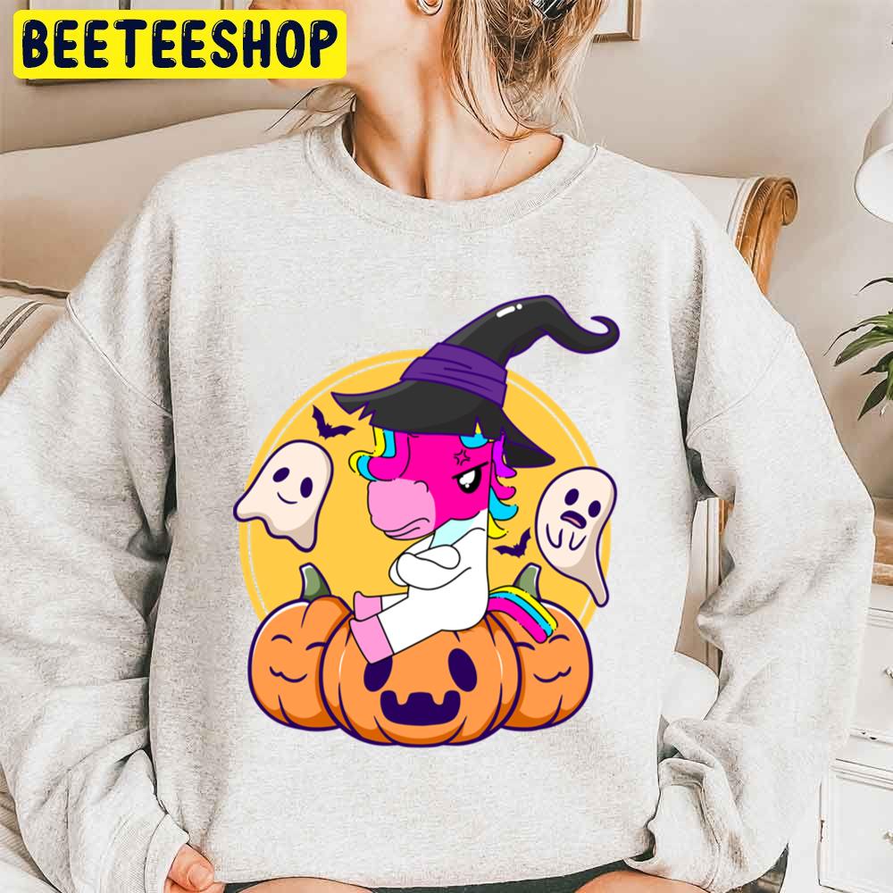 Cute Unicorn Pumpkin Halloween Unisex Sweatshirt