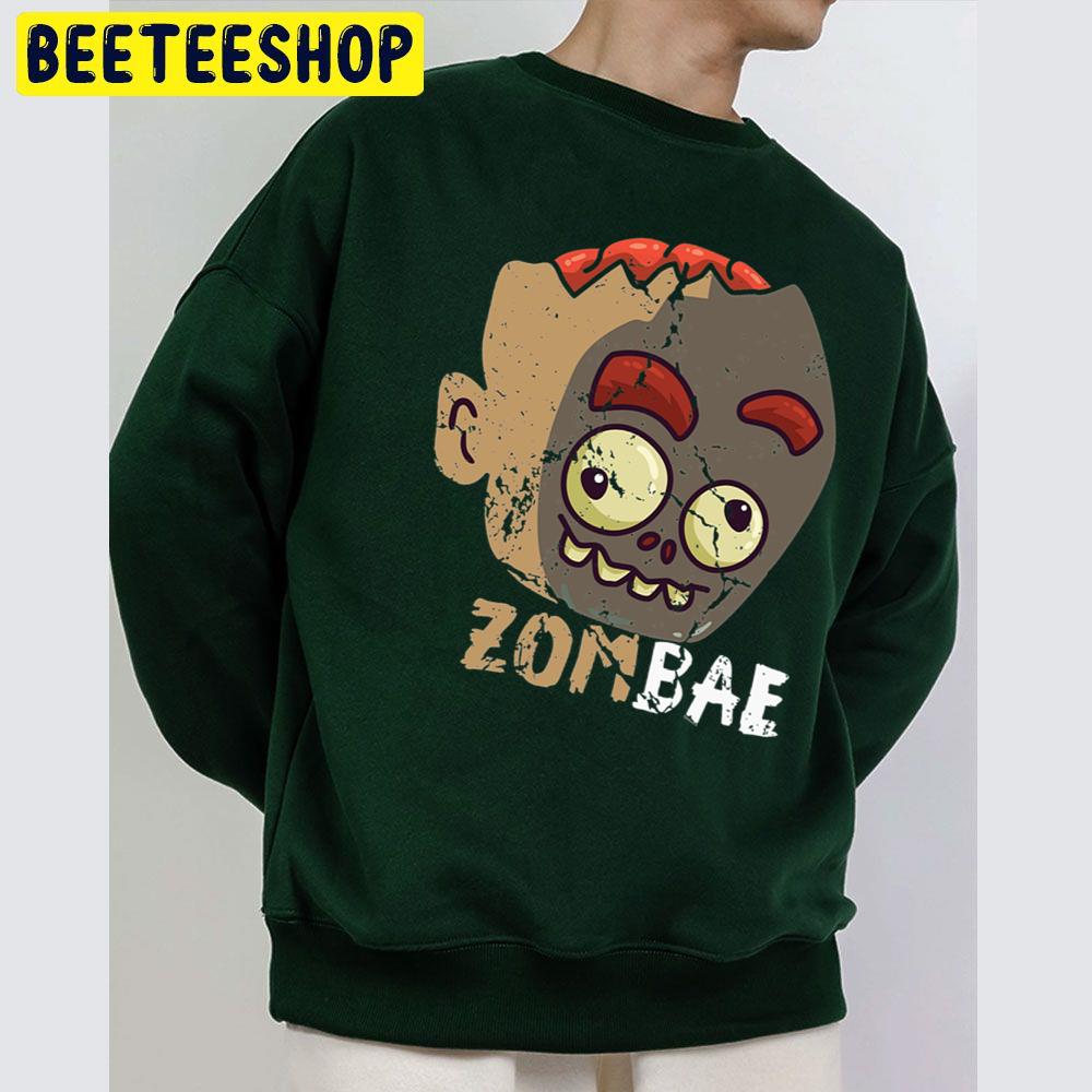 Cute Zombae Zombie Graphic Halloween Creeps Scary Unisex Sweatshirt