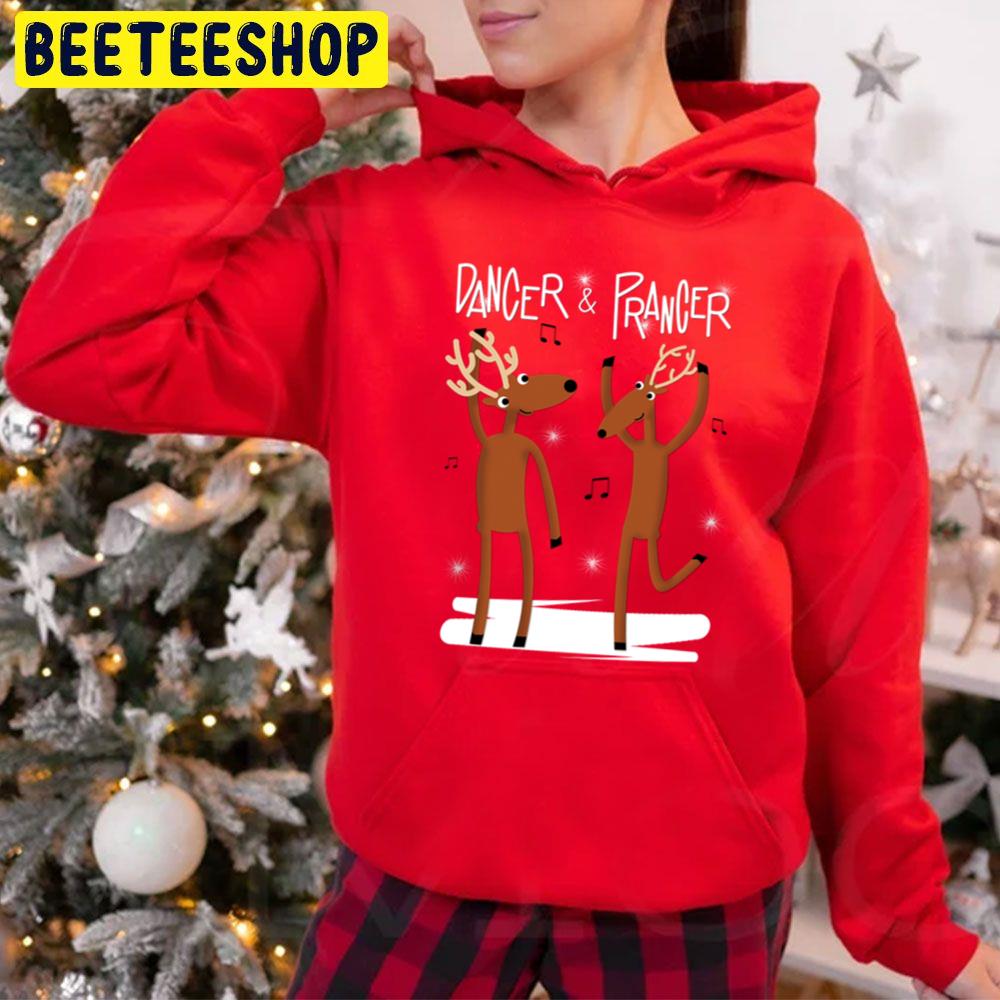 Dancer And Prancer Christmas Trending Unisex Hoodie