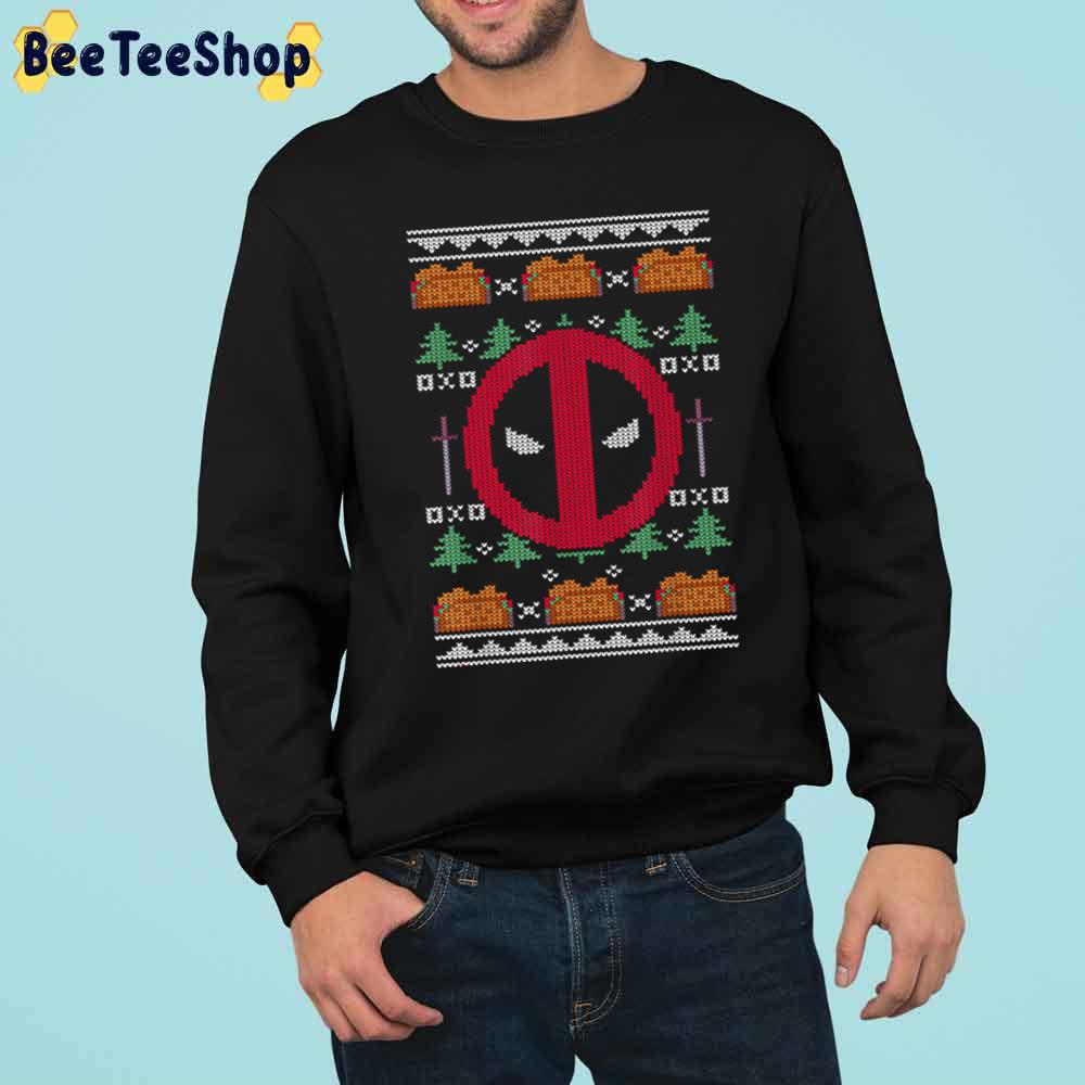 Deadpool Knit Pattern Christmas Trending Unisex Sweatshirt