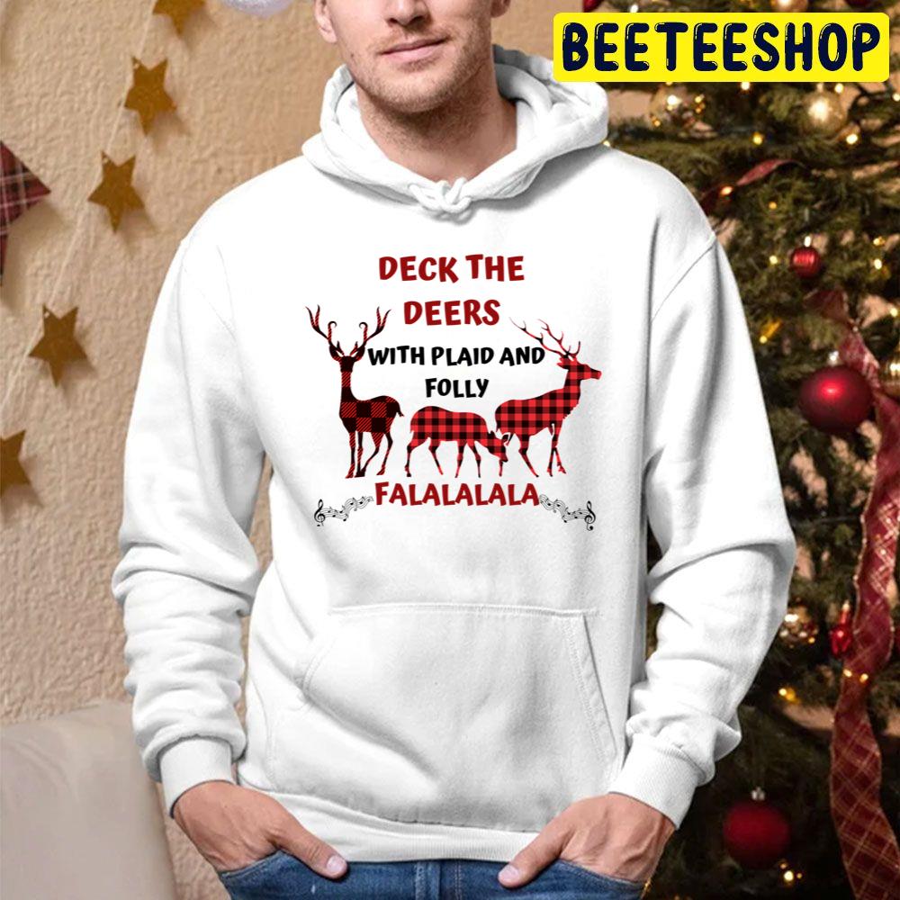 Deck The Deers Falalala Christmas Trending Unisex Hoodie