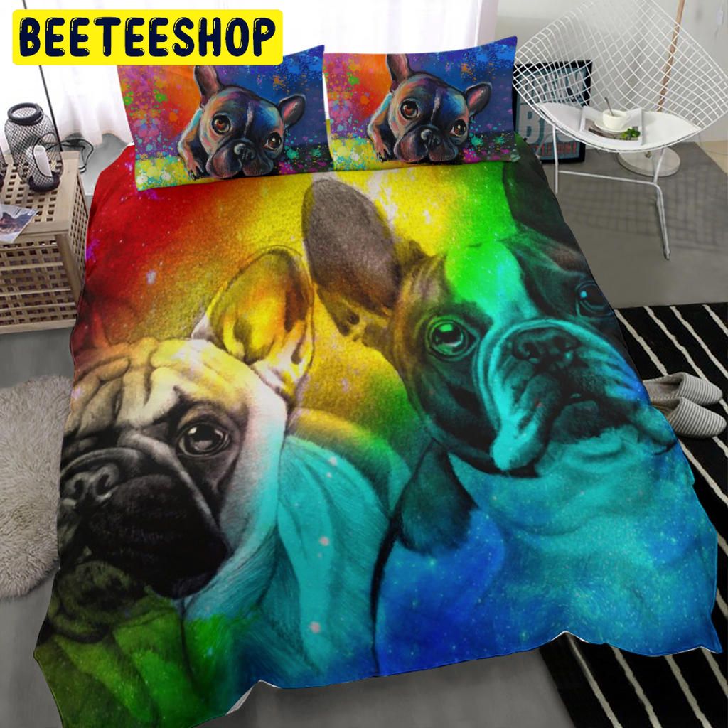 Dog Bedding Set Pug Lovers