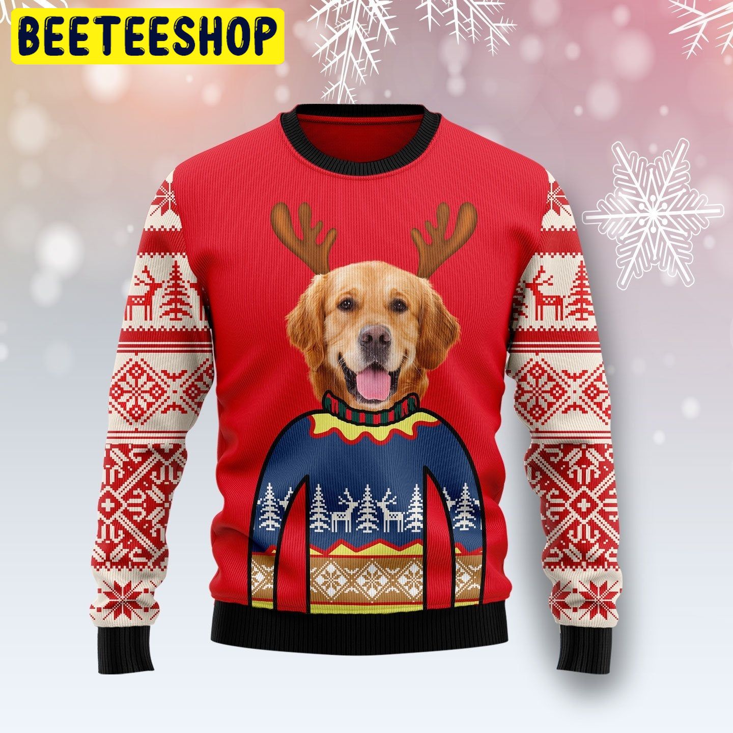 Dog Face Trending Ugly Christmas Sweatshirt