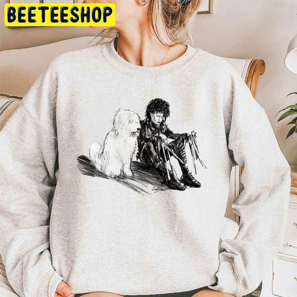 Edward Scissorhands And Dog Unisex Sweatshirt