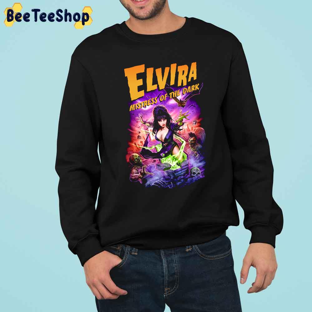 Elvira Mistress Of The Dark Happy Halloween Unisex Sweatshirt