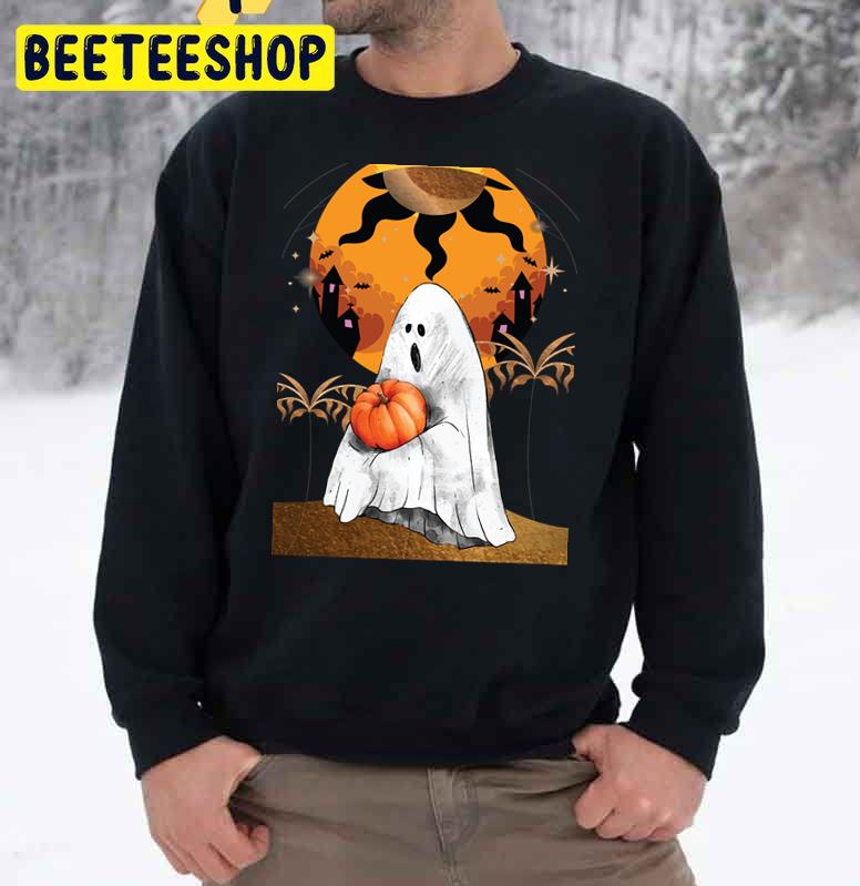 Fall Season Boo And Pumpkin Halloween Trending Unisex Sweatshirt