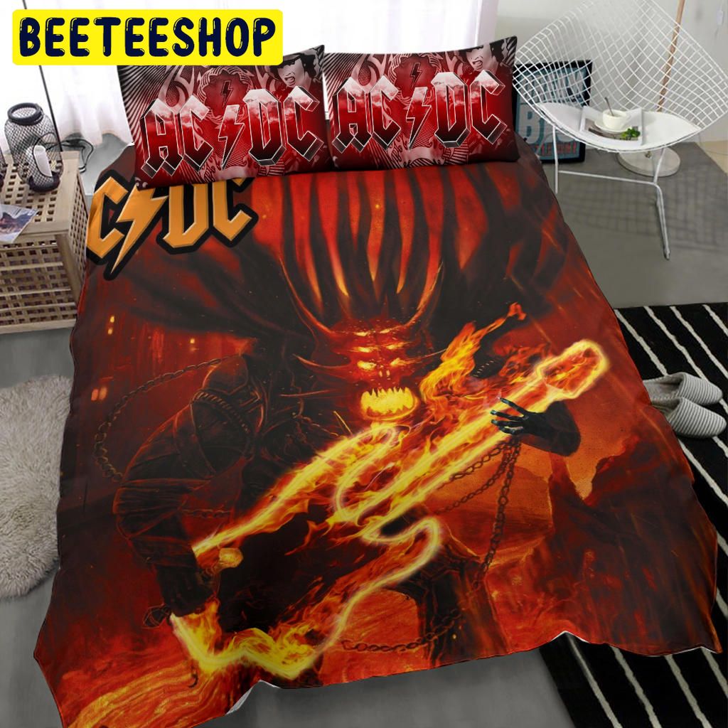 Fire Guitar ACDC Bedding Set