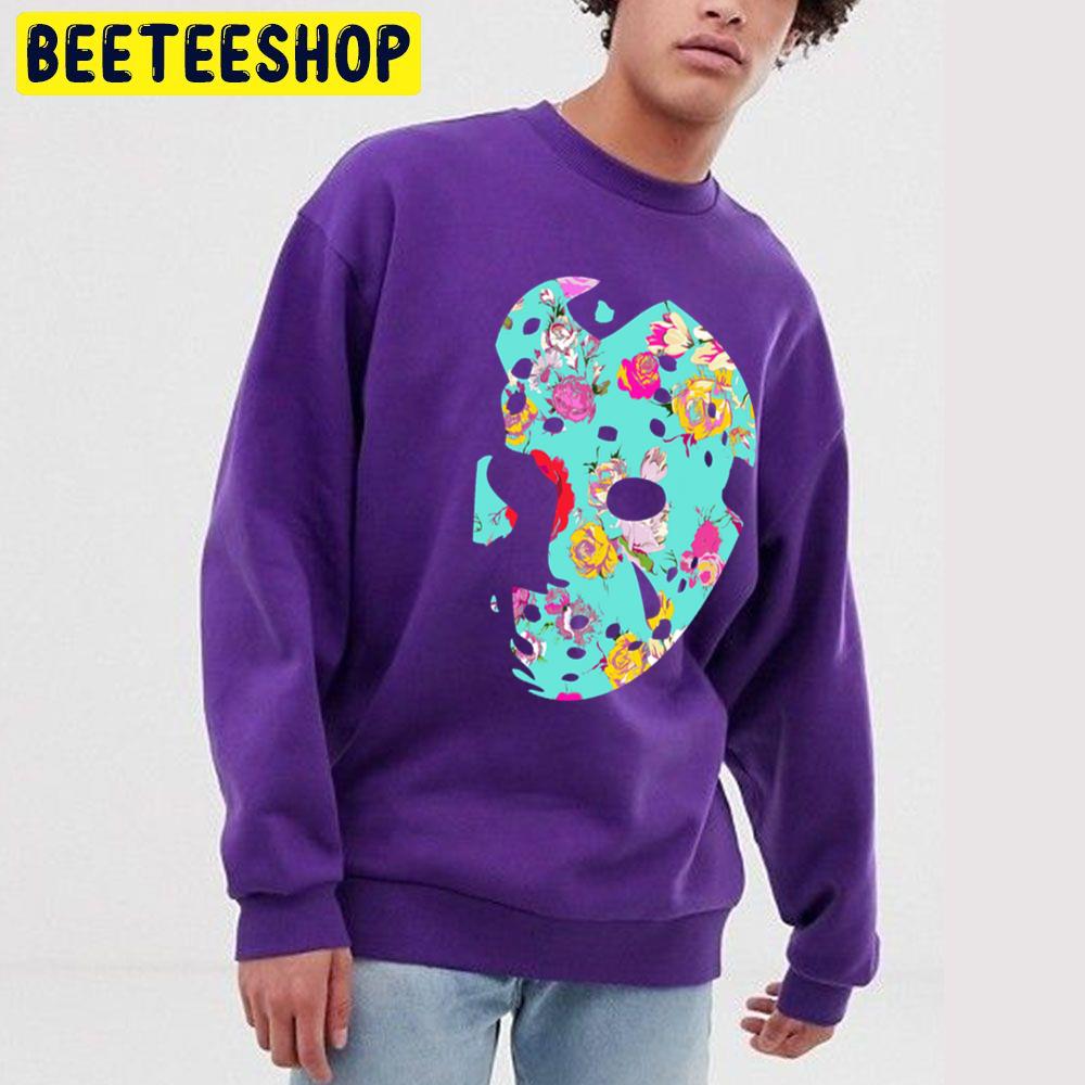 Floral Jason Hockey Mask Unisex Sweatshirt