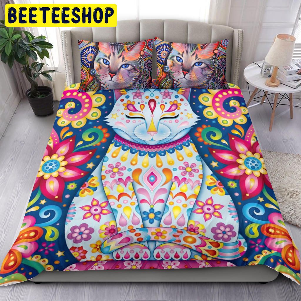 Flower Cat Bedding Set