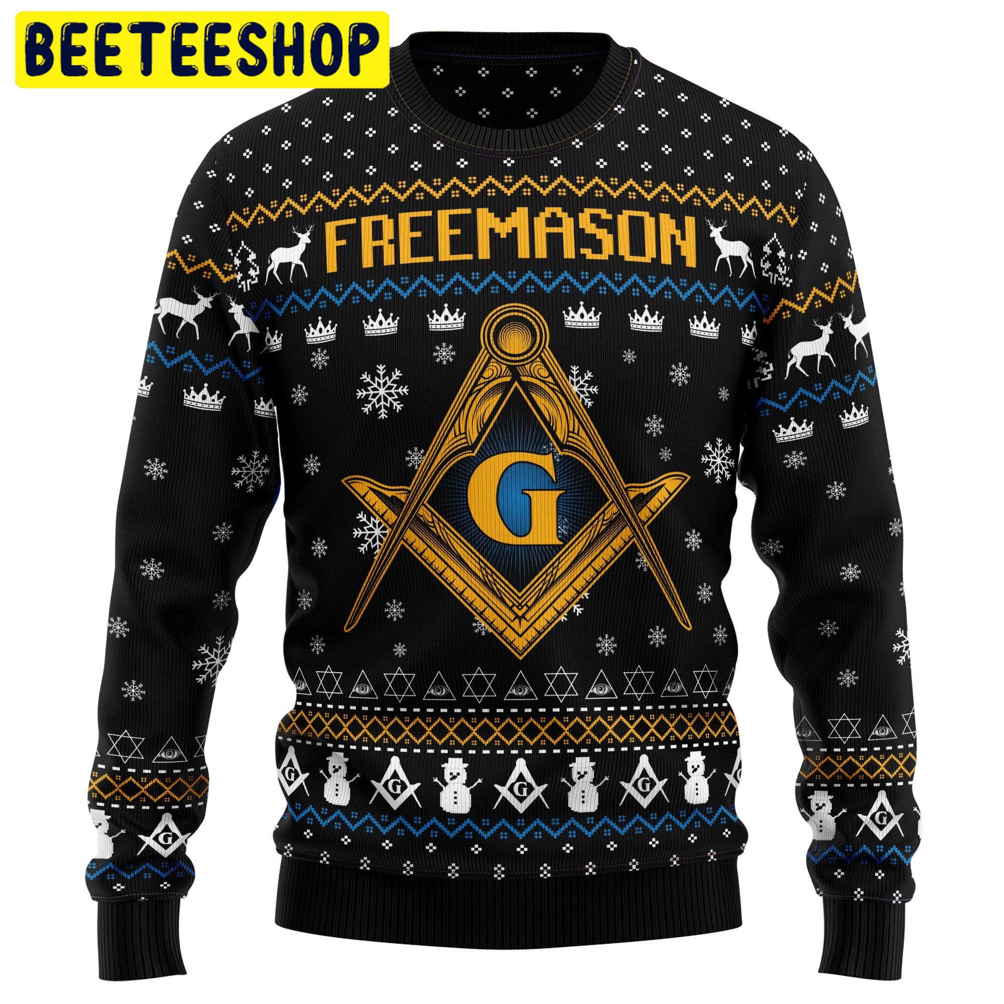 Freemason Trending Ugly Christmas Sweatshirt