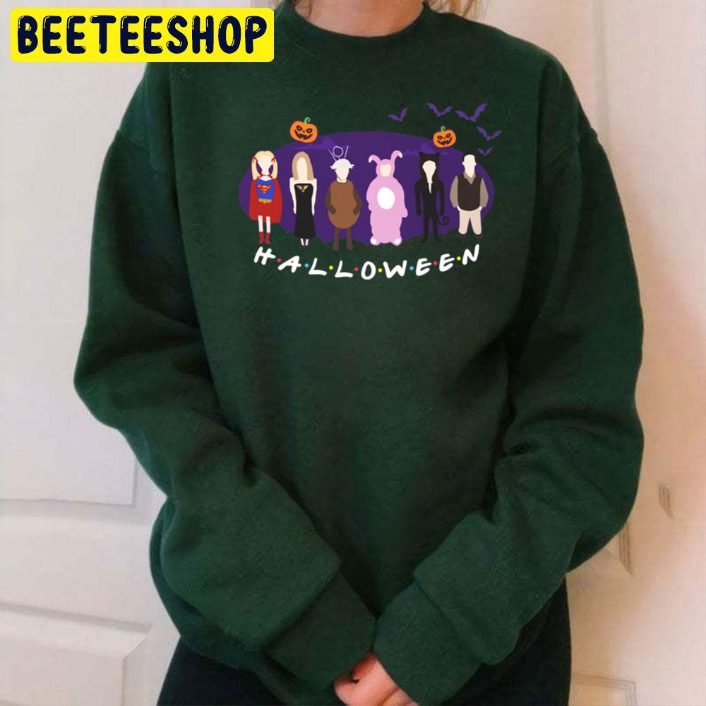 Friends Halloween Cartoon Art Trending Unisex Sweatshirt