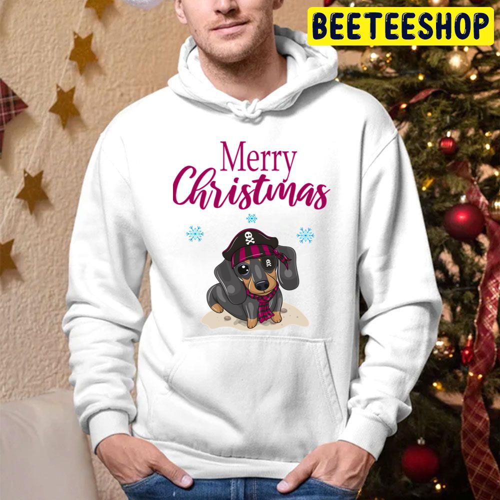 Funny Dog Lover Merry Christmas Trending Unisex Hoodie