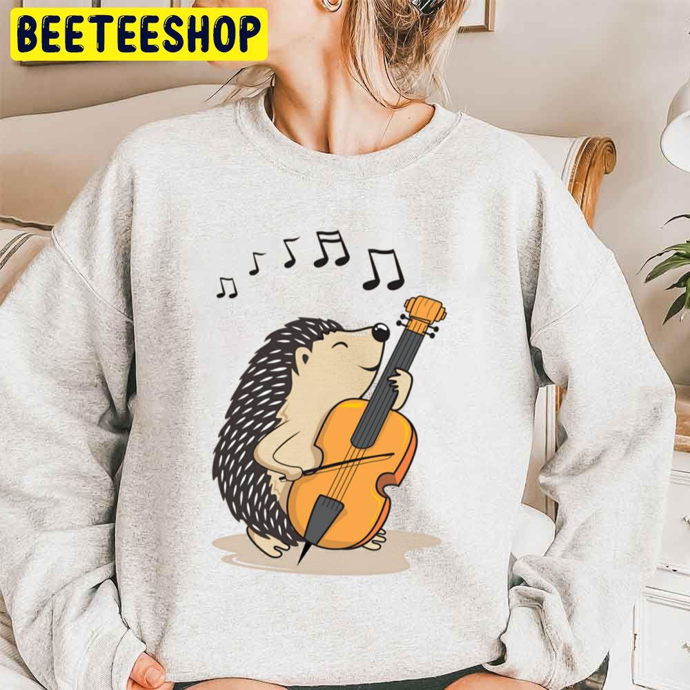 Funny Hedgehog Playing The Violin Unisex Sweatshirt