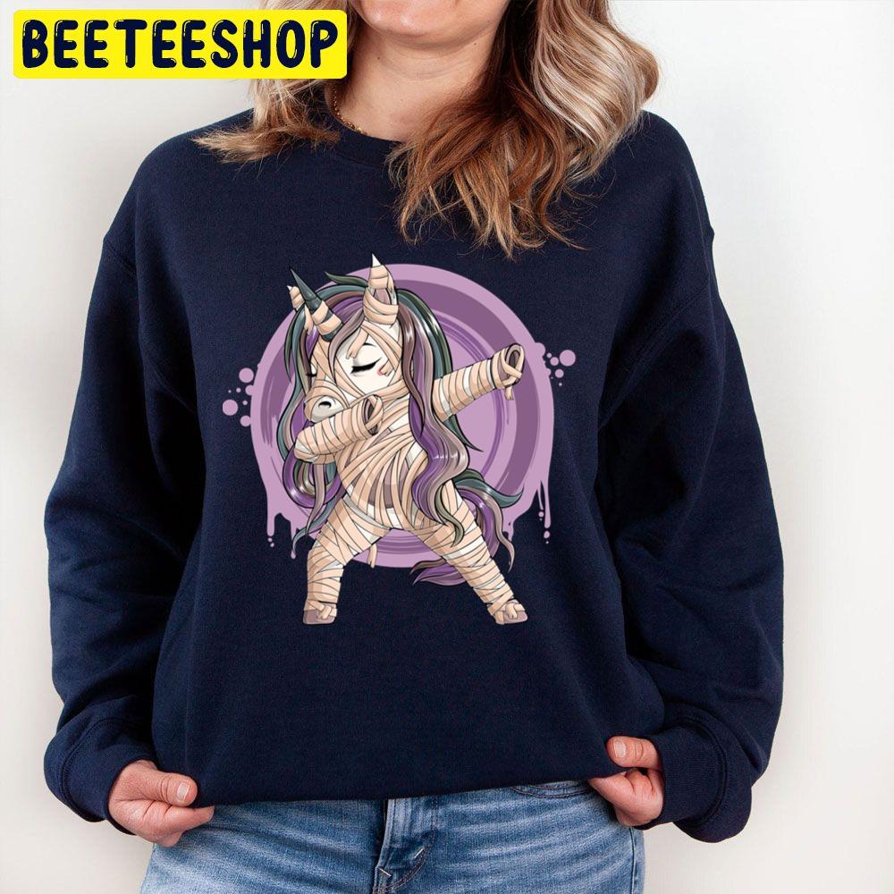 Funny Mummy Unicorn Doing Dabbing Dance Dab Movement Unisex Sweatshirt