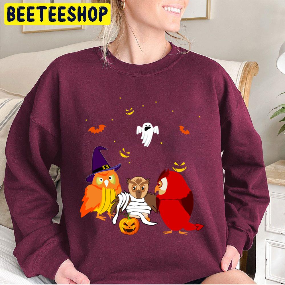 Funny Owl Halloween Owl Lovers Trending Unisex Sweatshirt