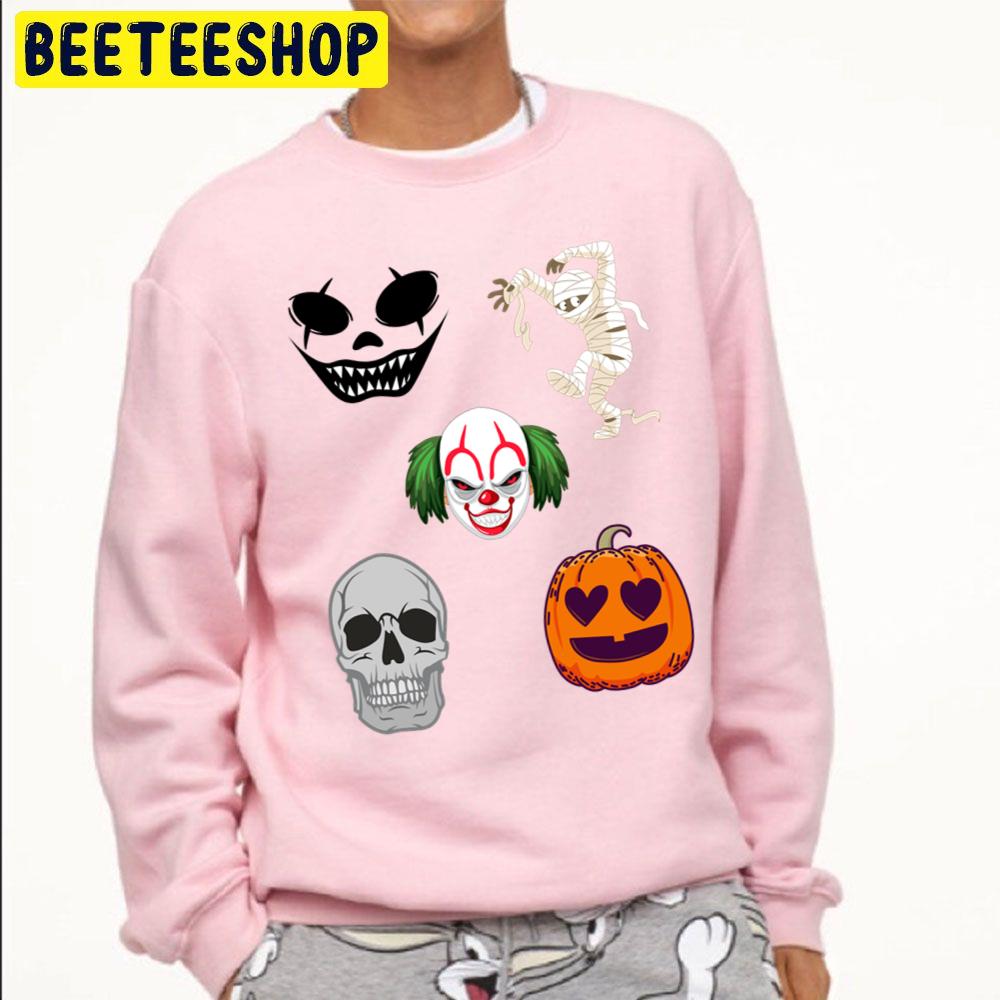 Funny Skull Pumpkin Pennywise Zombie Halloween Trending Unisex Sweatshirt