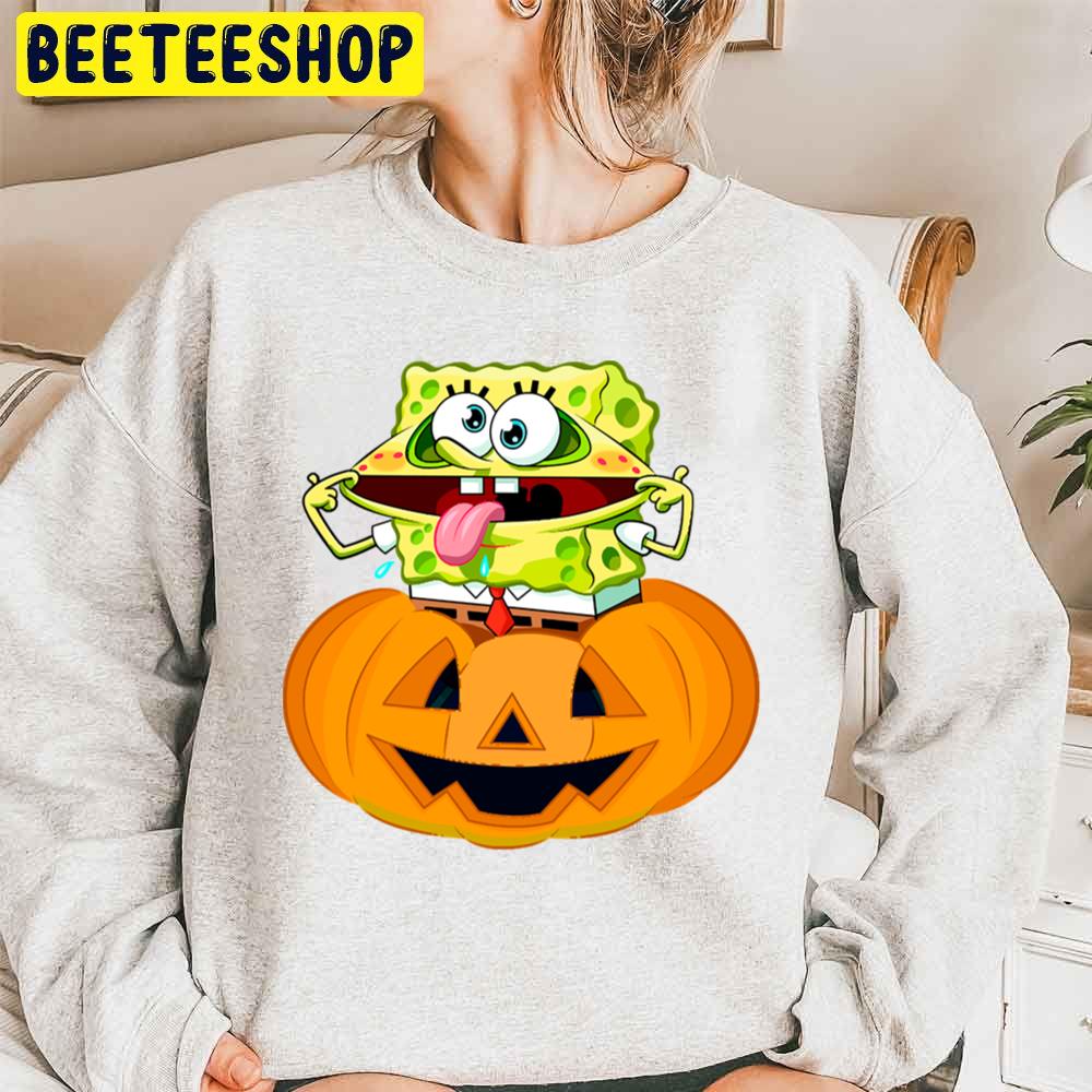 Funny Spongebob Pumpkin Halloween Unisex Sweatshirt