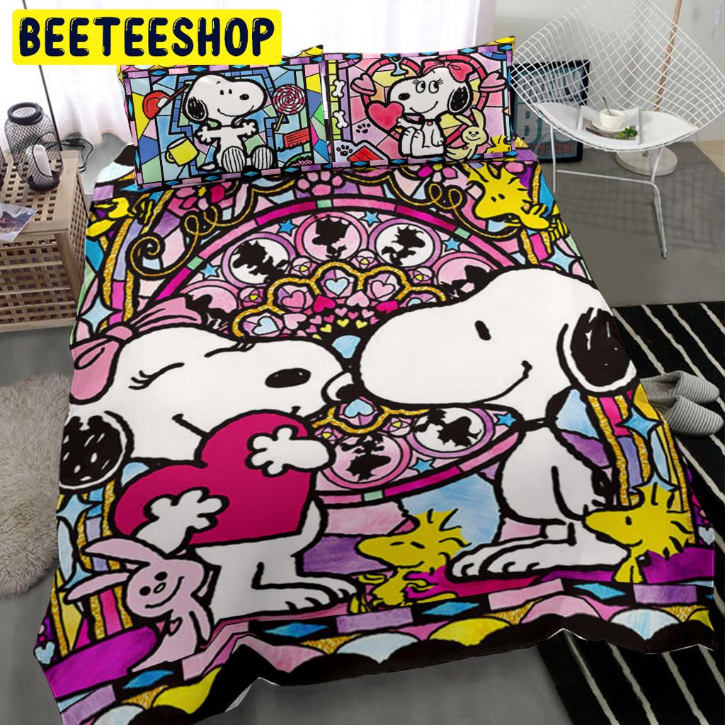 Genevieve And Snoopy Bedding Set