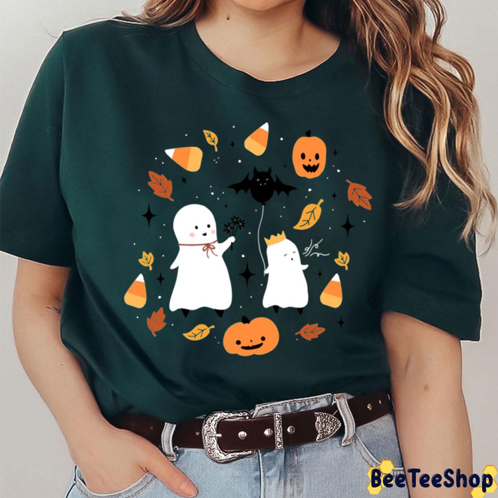 Ghost Autumn Ghosties Trending Unisex T-Shirt