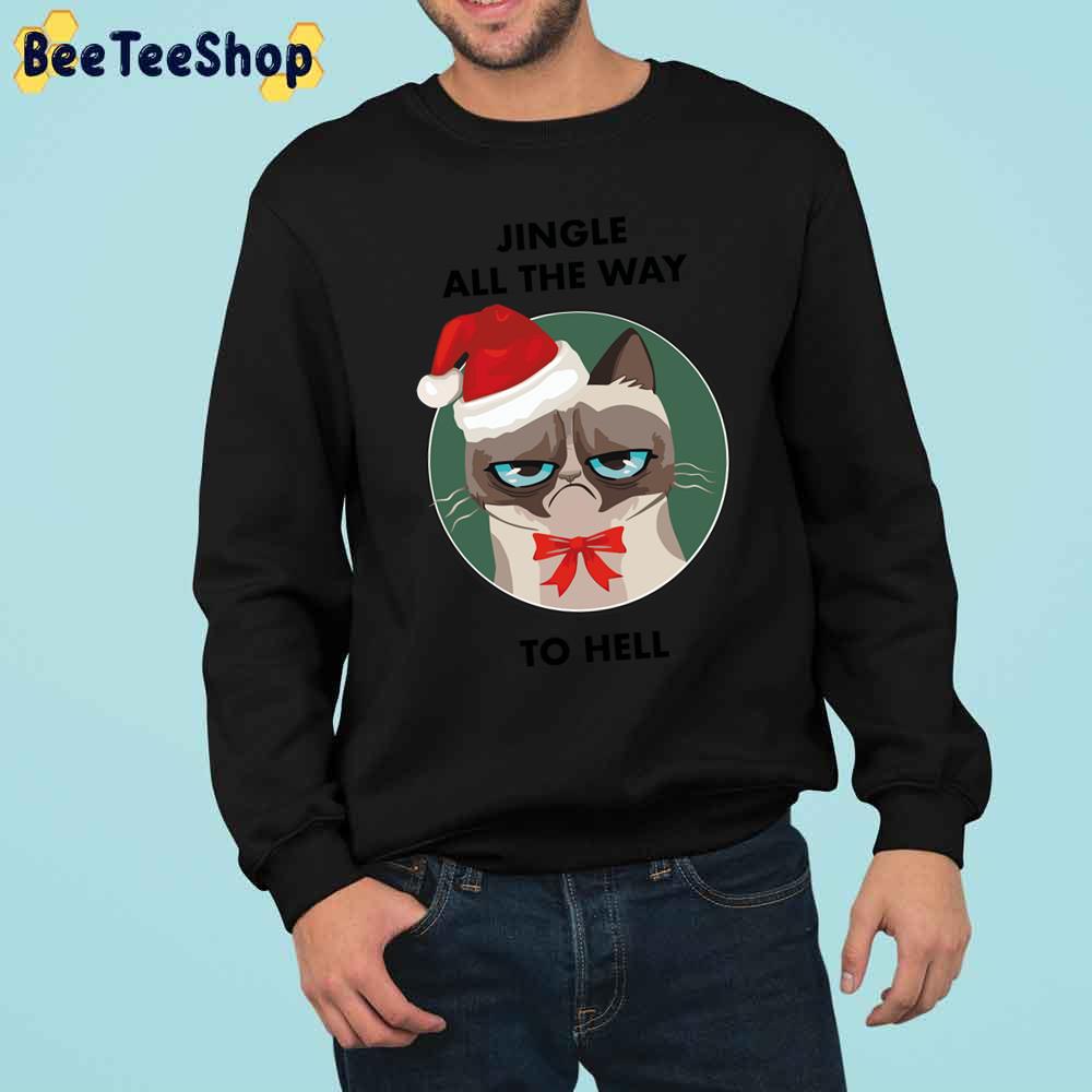 Grampy Cat Jingle Bells Trending Unisex Sweatshirt