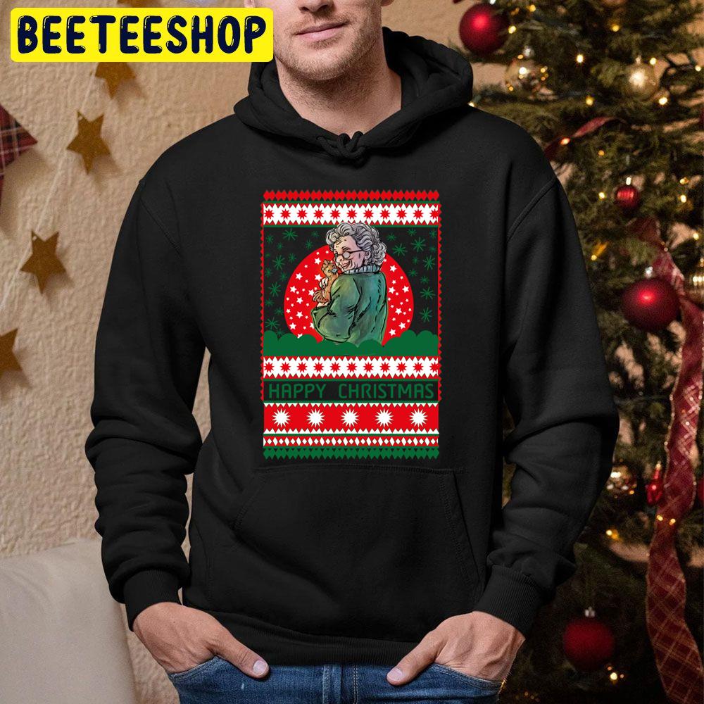 Granmother And Chicken Knit Christmas Trending Unisex Hoodie