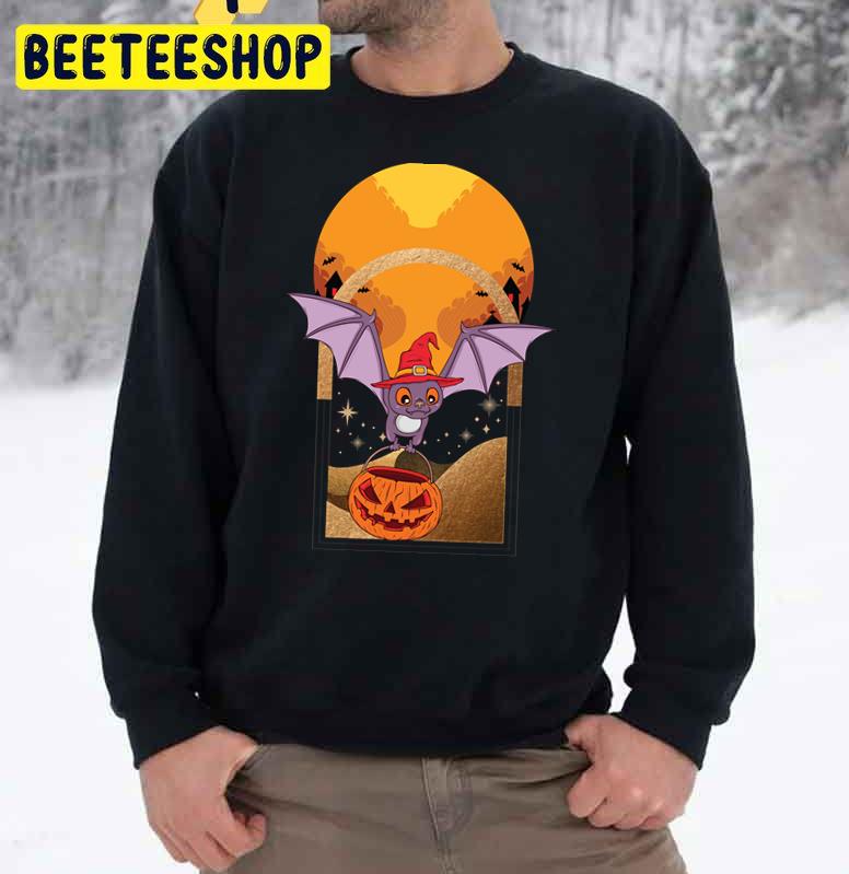 Halloween Bats And Pumkin Trending Unisex Sweatshirt