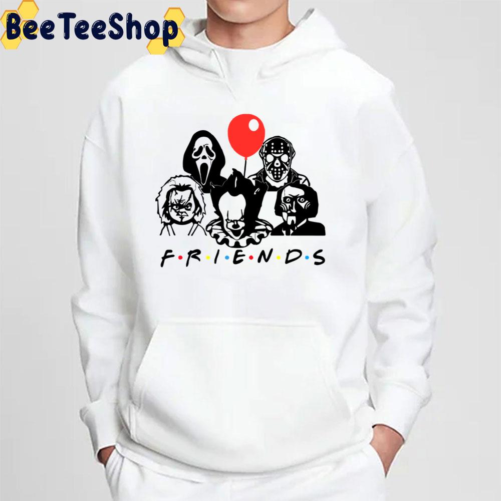 Halloween Horror Characters Friends Hoodie Trending Unisex Sweatshirt