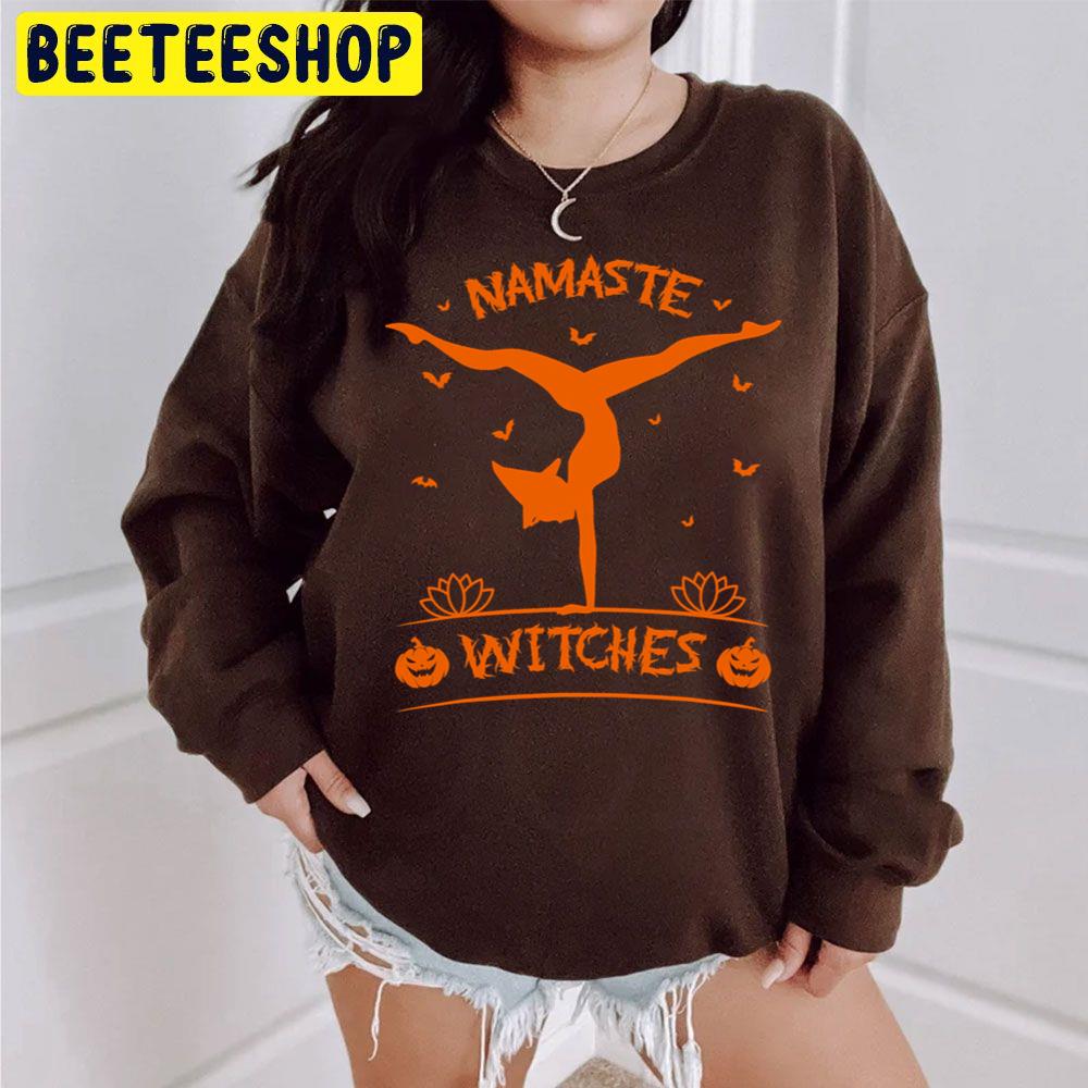 Halloween Namaste Witches Yoga Trending Unisex Sweatshirt