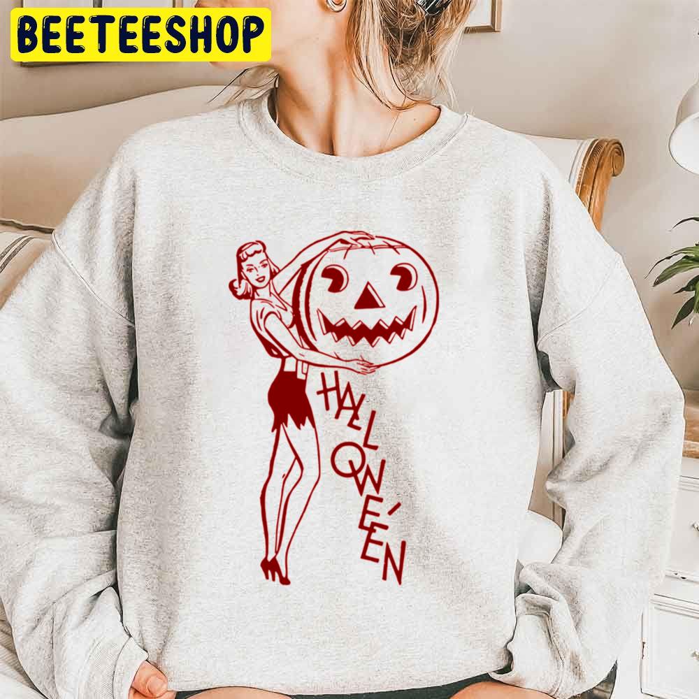 Halloween Pin Up Unisex Sweatshirt