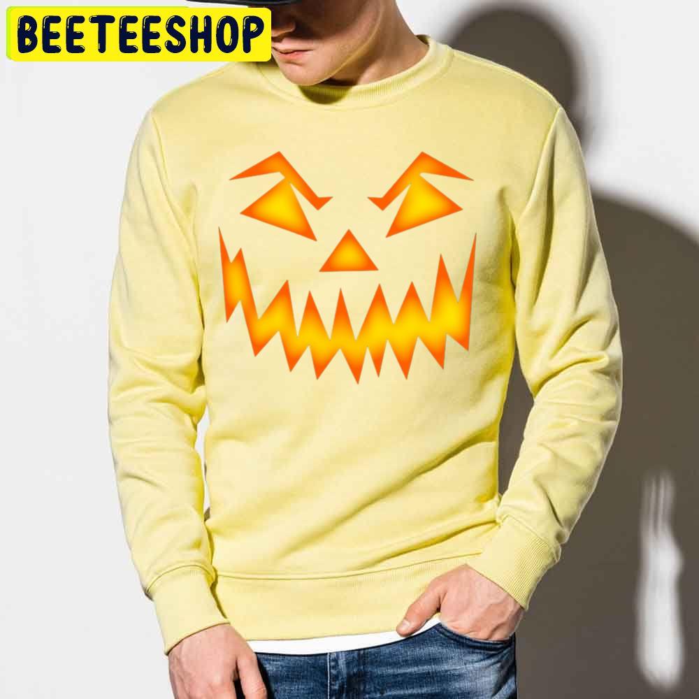 Halloween Scary Evil Pumpkin Face Trending Unisex Sweatshirt