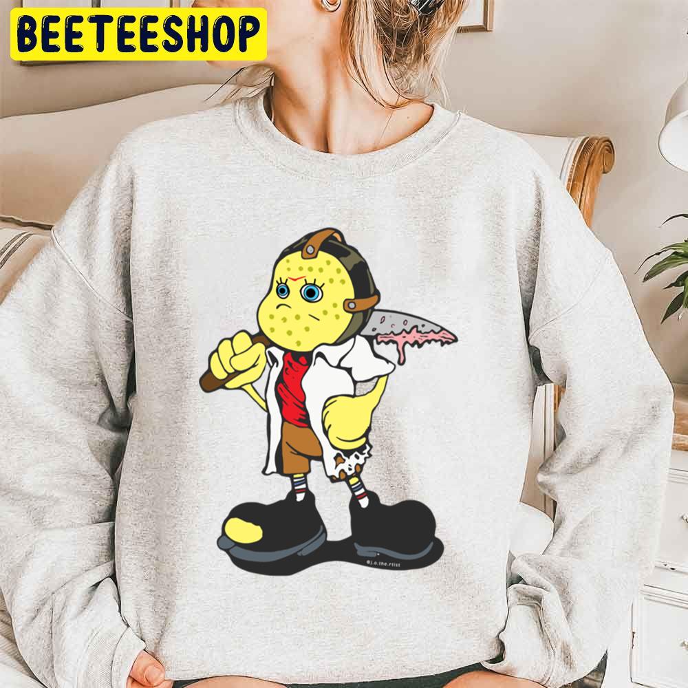 Halloween Spongebob Vorhees Unisex Sweatshirt