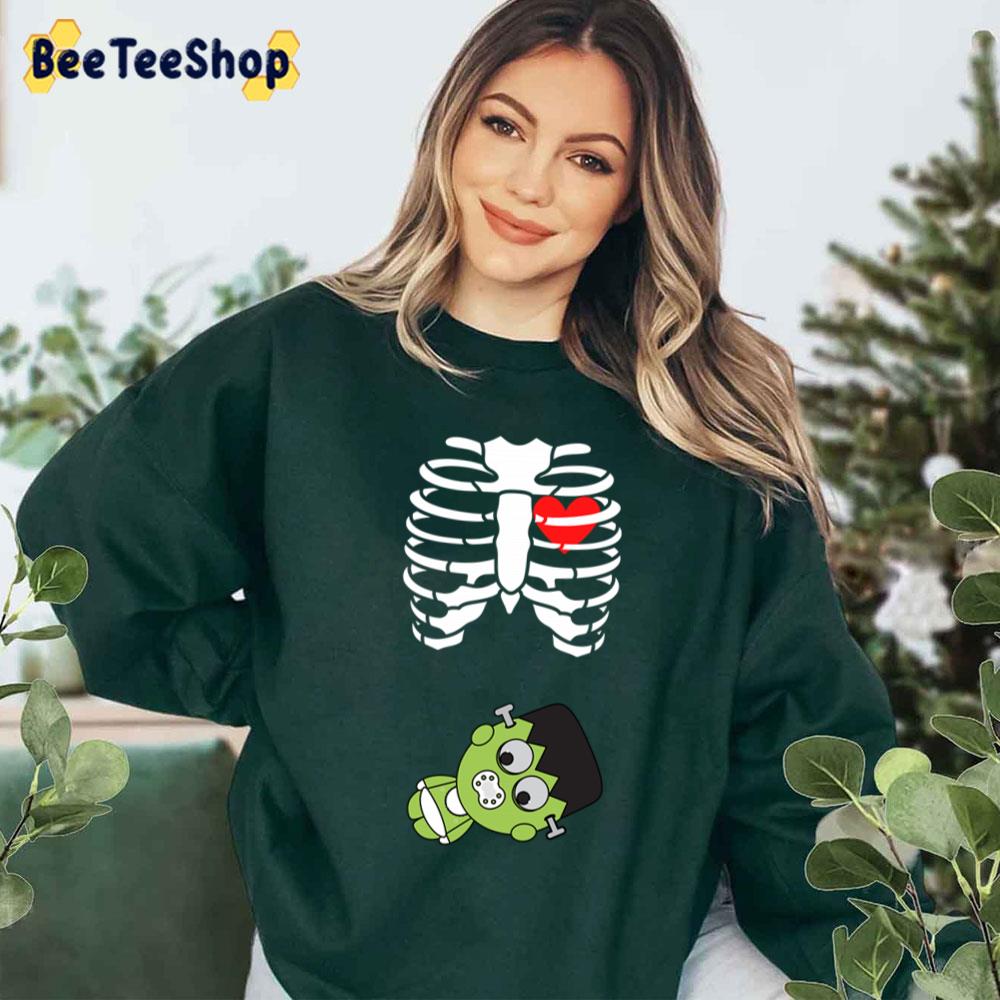 Halloweens For Pregnant Frankenstein Halloween Trending Unisex Sweatshirt